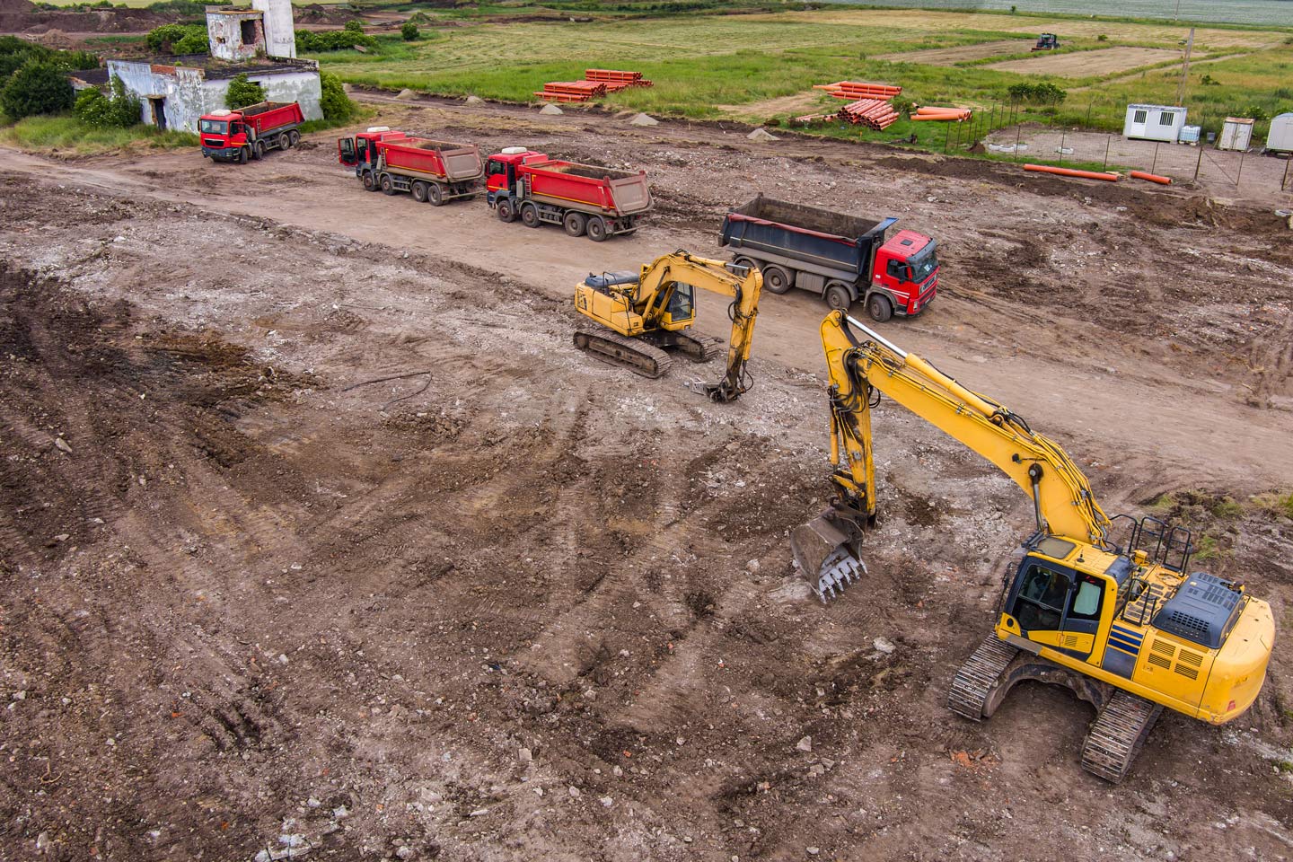 Il processo di costruzione edile: la preparazione del cantiere.